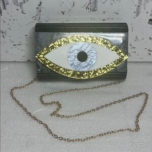 Kurt Geiger London Evil Eye Party Envelope Clutch Crossbody